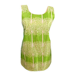 Glam Women's Green Sleeveless Top
